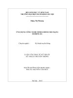 Ứng dụng công nghệ mimo OFDM cho mạng di động 4g