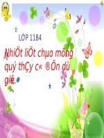 slide bài giảng hình học 11 tiết 15 hai đường thẳng chéo nhau và hai đường thẳng song song tiếp theo 