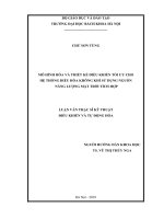 Mô hình hóa và thiết kế điều khiển tối ưu cho hệ thống điều hòa không khí sử dụng nguồn năng lượng mặt trời tích hợp 