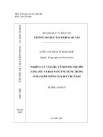 Nghiên cứu vật liêu tổ hợp polyme bền xăng dầu và khả năng ứng dụng trong công nghệ chống bay hơi cho xăng 