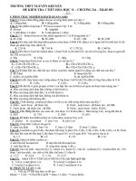 Đề kiểm tra 1 tiết HK2 môn Hóa học 11 năm 2019-2020 - Trường THPT Nguyễn Khuyến