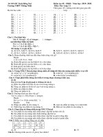 Bộ 4 đề kiểm tra 1 tiết HK2 môn Tin học 11 năm 2019-2020 có đáp án - Trường THPT Thống Nhất