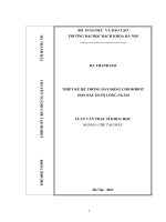 Thiết kế hệ thống dẫn động cho robot dọn rác dưới cống ngầm 