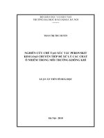 Nghiên cứu chế tạo hệ xúc tác perovskit kim loại chuyển tiếp để xử lý các chất ô nhiễm trong môi trường không khí 