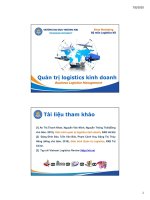 Bài Giảng Quản trị logistics kinh doanh 2020