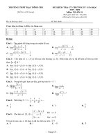 Đề kiểm tra 1 tiết chương 4 môn Đại số & Giải tích 11 năm 2019-2020 có đáp án - Trường THPT Mạc Đĩnh Chi