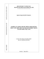 Nghiên cứu đồng bộ hệ thống định hướng nhân viên mới cho các doanh nghiệp ngành thép việt nam 