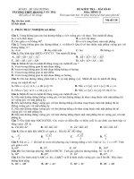 Đề kiểm tra 1 tiết HK2 môn Hình học 11 năm 2019-2020 - Trường THPT Hoàng Văn Thụ (Bài kiểm tra số 5)