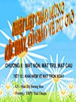 slide bài giảng hình học 12 tiết 12 khái niệm về mặt tròn xoay mục 1 mục 2 