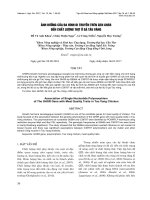 ẢNH HƯỞNG CỦA ĐA HÌNH DI TRUYỀN TRÊN GEN GHSR ĐẾN CHẤT LƯỢNG THỊT Ở GÀ TÀU VÀNG