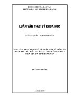 Phân tích thực trạng và đề xuất một số giải pháp nhằm thu hút đầu tư vào các khu công nghiệp trên địa bàn tỉnh hưng yên 