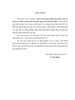 Một số giải pháp nhằm hoàn thiện công tác quản lý chi đầu tư phát triển từ nguồn ngân sách tỉnh hòa bình 