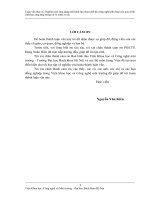 Nghiên cứu ứng dụng mô hình lựa chọn chế độ công nghệ phù hợp của quy trình sinh học ứng dụng trong xử lý nước rỉ rác 