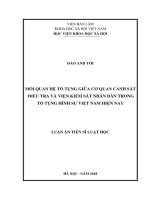 Moi quan he cua co quan dieu tra va vien kiem sat trong to tung hinh su