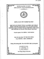 Một số giải pháp nâng cao hiệu quả hoạt động thanh toán quốc tế tại ngân hàng thương mại cổ phần ngoại thương việt nam chi nhánh an giang giai đoạn 2010 2012 