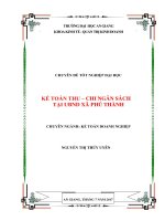 Kế toán thu chi ngân sách tại UBND xã phú thạnh 