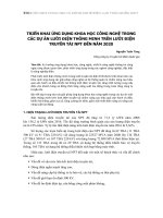 Triển khai ứng dụng khoa học công nghệ trong các dự án lưới điện thông minh trên lưới điện truyền tải NPT đến năm 2020