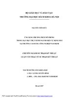 Ứng dụng phương pháp mô phỏng trong dạy học thực hành ngành điện tự động hoá tại trường cao đẳng công nghiệp nam định 