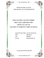 Báo cáo thực tập tốt nghiệp thực tập vị trí nhân viên chứng từ vận tải tại công ty trách nhiệm hữu hạn thương mại dịch vụ gia hưng 
