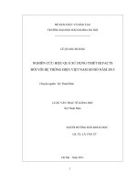 Nghiên cứu hiệu quả sử dụng thiết bị FACTS đối với hệ thống điện việt nam sơ đồ năm 2015 