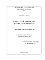 Nghiên cứu các phương pháp quản trị và giám sát mạng 