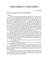 Công nghệ xử lý hạt giống: Kỹ thuật sản xuất chất bao phủ