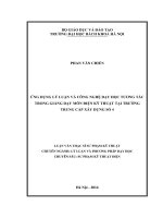 Ứng dụng lý luận và công nghệ dạy học tương tác trong giảng dạy môn điện kỹ thuật tại trường trung cấp xây dựng số 4 