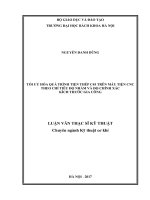 Tối ưu hóa quá trình tiện thép c45 trên máy tiện CNC theo chỉ tiêu độ nhám và độ chính xác kích thước gia công 