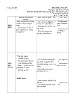 GIÁO ÁN TUẦN 28: PTGT ĐƯỜNG THỦY