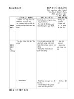 giáo án tuần 30 nhánh nước chủ đề mùa hè đến rồi