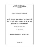 Nghiên cứu quá trình xung và dao động điện áp các giải pháp cải thiện chất lượng điện áp trong lưới điện phân phối 