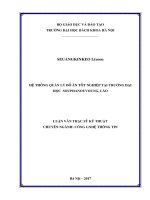 Hệ thống quản lý đồ án tốt nghiệp tại trường đại học souphanouvong lào 