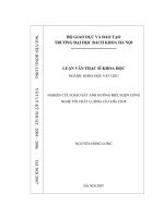 Nghiên cứu khảo sát ảnh hưởng điều kiện công nghệ tới chất lượng của đĩa CD r 