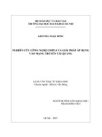 Nghiên cứu công nghệ GMPLS và giải pháp áp dụng vào mạng truyền tải quang 