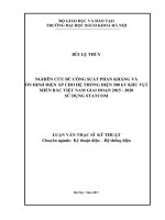 Nghiên cứu bù công suất phản kháng và ổn định điện áp cho hệ thống điện 500KV khu vực miền bắc việt nam giai đoạn 2015 2020 sử dụng statcom 