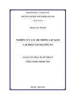 Nghiên cứu các hệ thống lập lịch cấp phát tài nguyên ảo 
