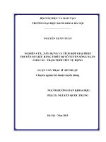 Nghiên cứu xây dựng tích hợp giải pháp truyền số liệu bằng thiết bị vô tuyến sóng ngắn cho các trạm thời tiết tự động 