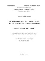 Xác định ảnh hưởng của giá trị điện dung c đến khả năng quá tải của động cơ điện dung 