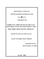 Nghiên cứu thiết kế máy ép thuỷ lực song động có lực ép danh nghĩa p500 t điều khiển theo chương trình 