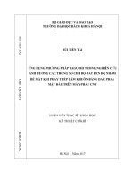 Ứng dụng phương pháp taguchi trong nghiên cứu ảnh hưởng các thông số chế độ cắt đến độ nhám bề mặt khi phay thép làm khuôn bằng dao phay mặt đầu trên máy phay CNC 
