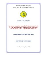 Đánh giá năng lực cạnh tranh của ngân hàng TMCP sài gòn chi nhánh an giang 