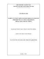 Nghiên cứu phát triển giải pháp định vị vệ tinh GPS phối hợp với các công nghệ định vị trong mạng truyền thông 