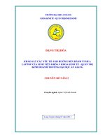 Khảo sát các yếu tố ảnh hưởng đến hành vi mua laptop của sinh viên khóa 9 khoa kinh tế quản trị kinh doanh trường đại học an giang 