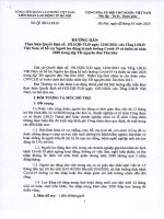 QĐ-TLĐ của Tổng LĐLĐ Việt Nam về chi hỗ trợ cho người lao động bị ảnh hưởng bởi dịch Covid-19 và thiên tai năm 2020 trong dịp Tết Nguyên đán Tân Sửu