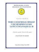 Tìm hiểu về các rủi ro trong quá trình kí kết và thực hiện hợp đồng xuất khẩu tại công ty IDI 