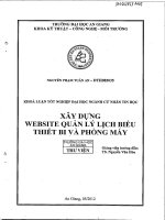 Xây dựng website quản lý lịch biểu thiết bị và phòng máy 