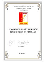 Framework phát triển ứng dụng di động đa nền tảng 