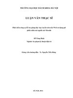 Phát triển công cụ hỗ trợ giảng dạy trực tuyến trên nền web sử dụng gói phần mềm mã nguồn mở moodle 