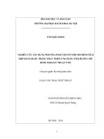 Nghiên cứu xây dựng phương pháp chuyển đổi mô hình tích hợp ràng buộc trong phát triển ứng dụng web hướng mô hình theo kỹ thuật uwe 