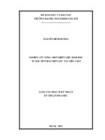 Nghiên cứu tổng hợp nhiên liệu sinh học từ dầu mỡ thải trên xúc tác siêu axit 